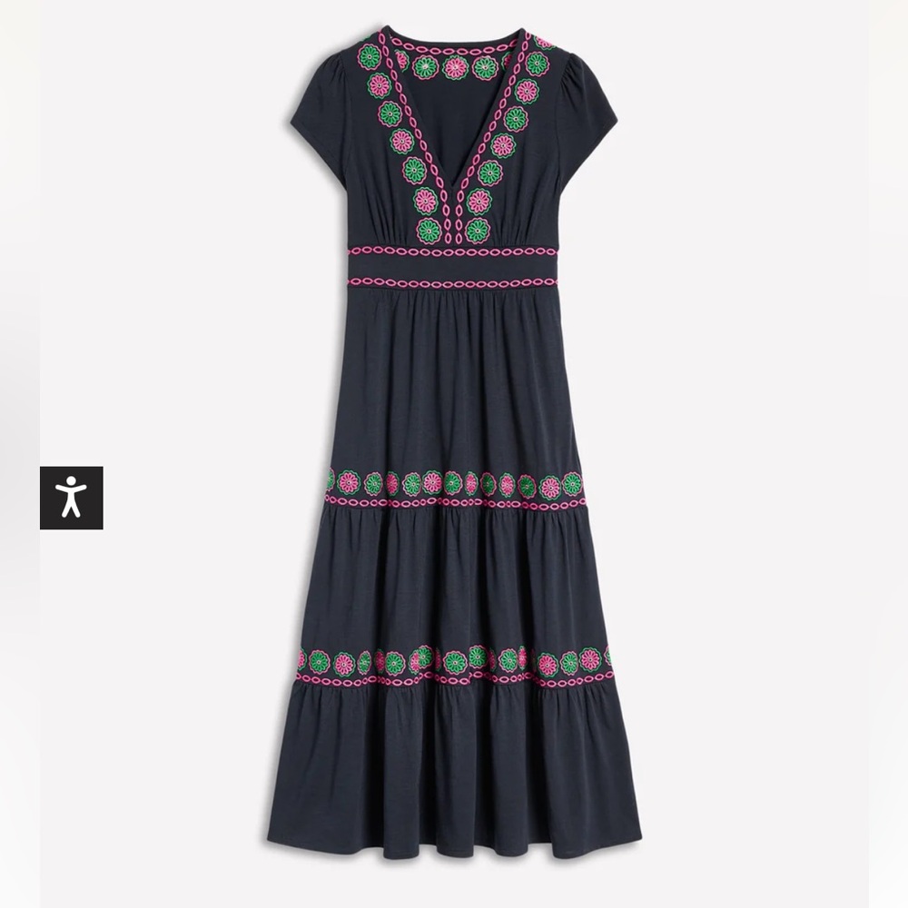 Boden - Eloise Embroidered Midi Dress